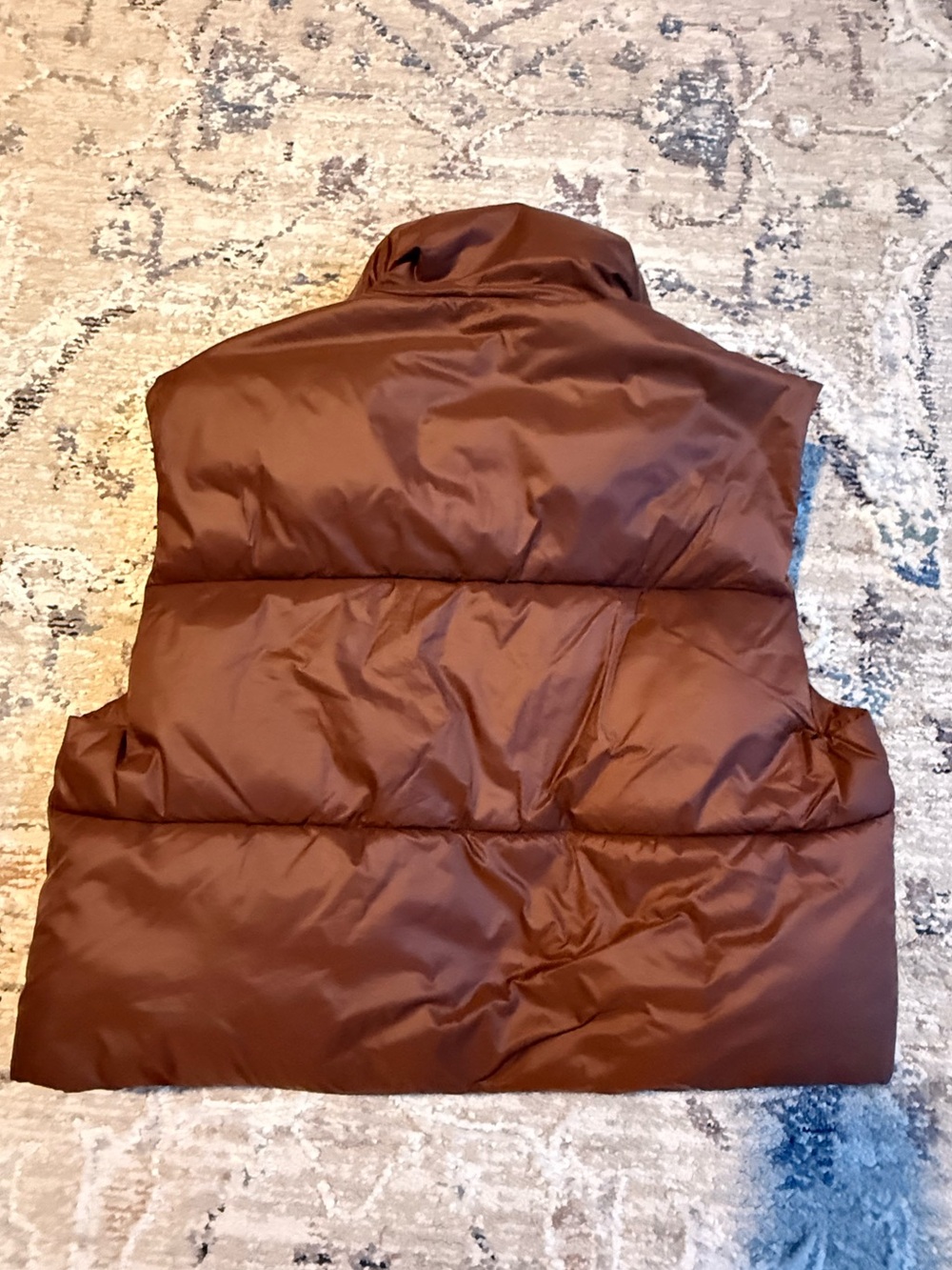 Women's Fashion High Neck Zipper Cropped Puffer Vest Jacket Coat - Picture 7 of 10